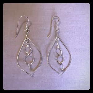 Sterling silver dangle earrings